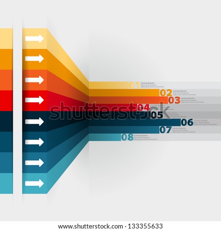 graphic banner template Design template for be  used Modern can numbered  with banners