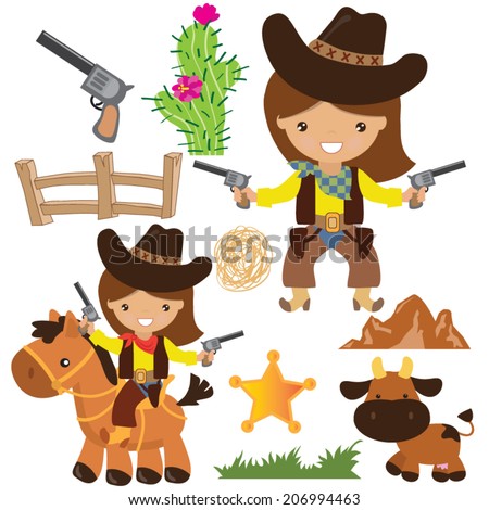 Cowgirl Vector Free Download