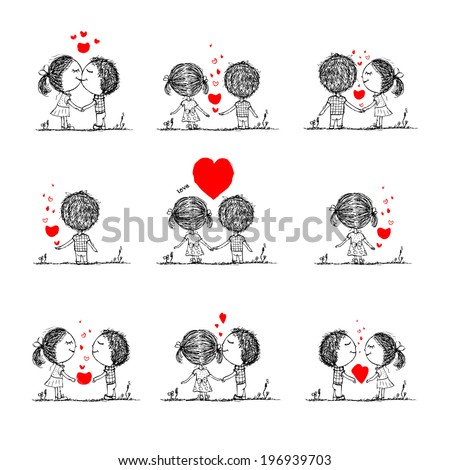 Cartoon Couple Love Stock Photos, Images, & Pictures | Shutterstock