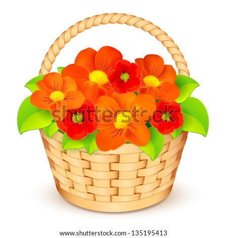 Flower Basket Stock Vectors & Vector Clip Art | Shutterstock