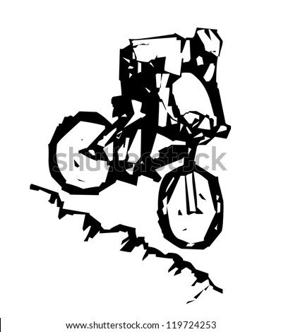 Mountain Bike Jump Stock Illustrations & Cartoons | Shutterstock