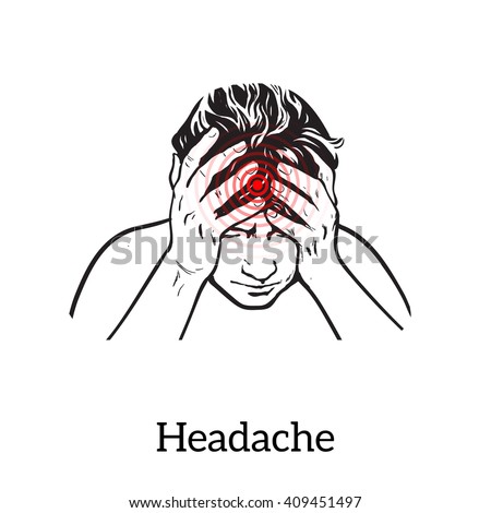 Woman Headache Stock Vectors & Vector Clip Art | Shutterstock