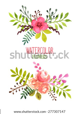 Abstract Watercolour Flowers Stock Photos, Images, & Pictures