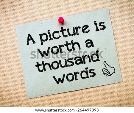 A picture is worth a thousand words essay