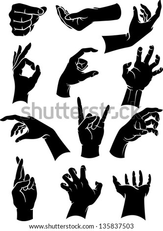 Stock Images Similar To Id 165426929 - Open Palm Hand Gesture Of Hand 