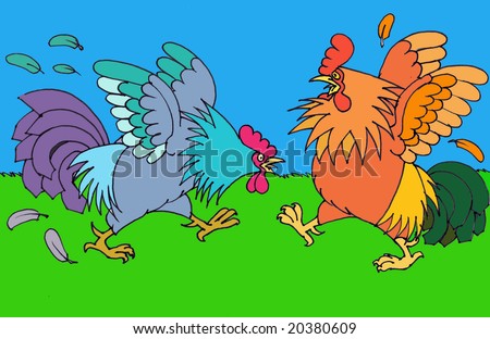 Rooster Fight Stock Photos, Images, & Pictures | Shutterstock