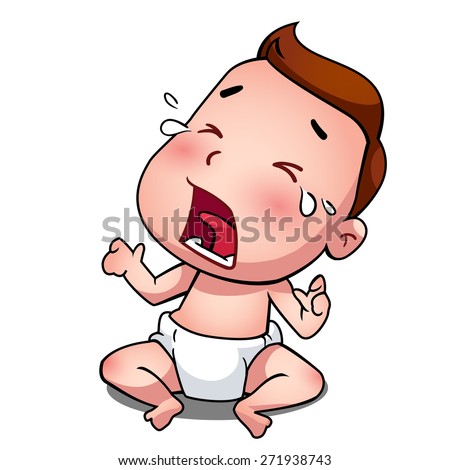 Crying Baby Stock Vectors & Vector Clip Art | Shutterstock