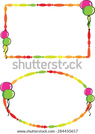 Balloon Border Stock Vectors & Vector Clip Art | Shutterstock