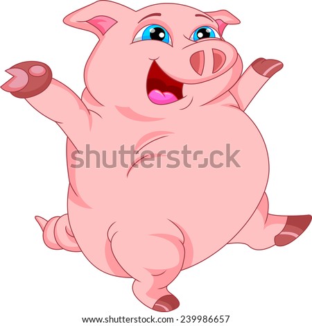 Sitting Illustration Pig Stock Photos, Images, & Pictures | Shutterstock