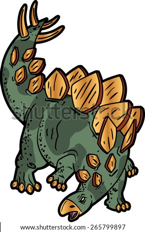 dinosaur with a spiked ball tail