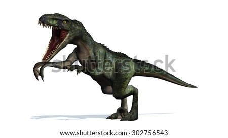 dinosaur raptor attack