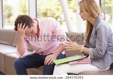 student college depressed talking counselor teacher shutterstock illustrations