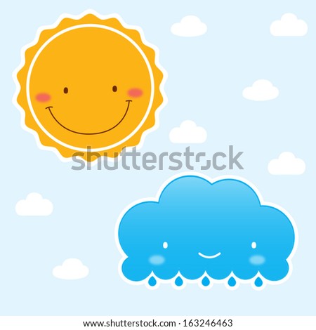 Cartoon Illustrations Smiling Sun Stock Photos, Images, & Pictures