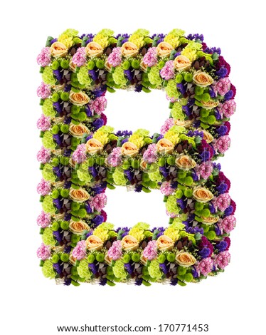 Letter B Made Of Flowers Stock Photos, Images, & Pictures | Shutterstock