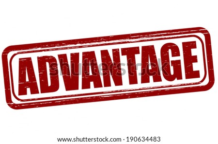 stock vector stamp with word advantage inside vector illustration 190634483
