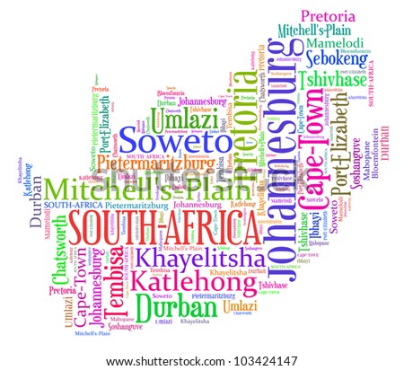 South Africa Word Stock Photos, Images, & Pictures 