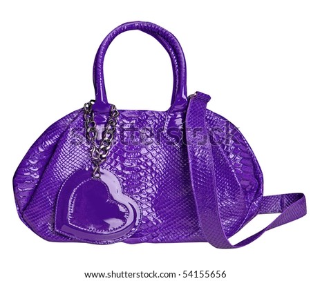 violet bag - stock photo violet bag - stock photo