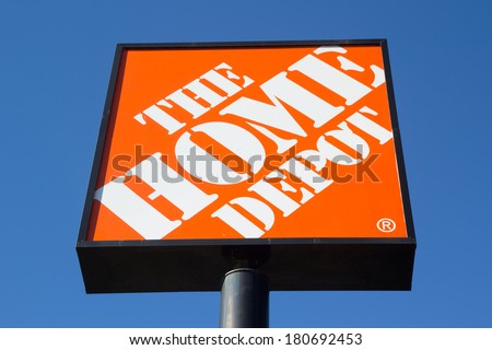stock photo jacksonville fl march a home depot sign in jacksonville the home depot is the largest 180692453 - VISA Debit Playing cards Affected By Dwelling Depot Breach Will Be Reissued