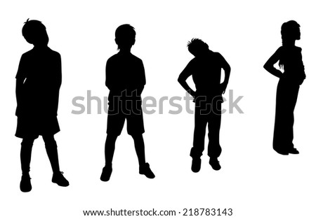 Silhouette Teenager Stock Photos, Images, & Pictures 