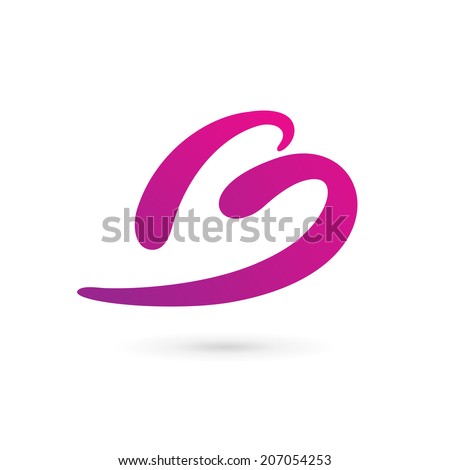Business design template logo icon with letter B and heart. Vector ...