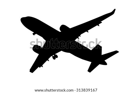 Plane silhouette Stock Photos, Images, & Pictures | Shutterstock