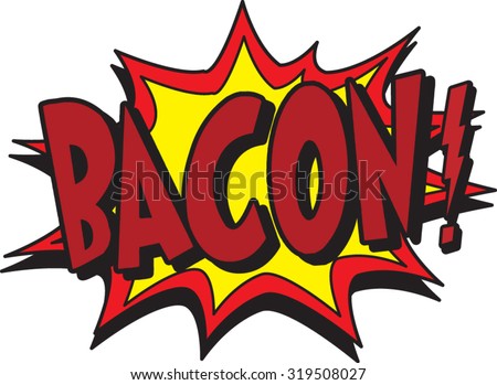 bacon - stock vector