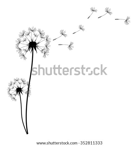 dandelions blowing the wind coloring pages - photo #20