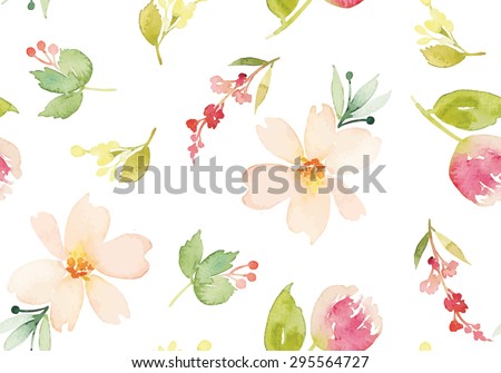 Watercolor Vector Flowers Stock Vectors & Vector Clip Art | Shutterstock