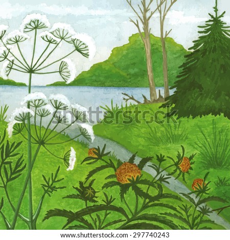 Lake Weeds Stock Vectors & Vector Clip Art | Shutterstock