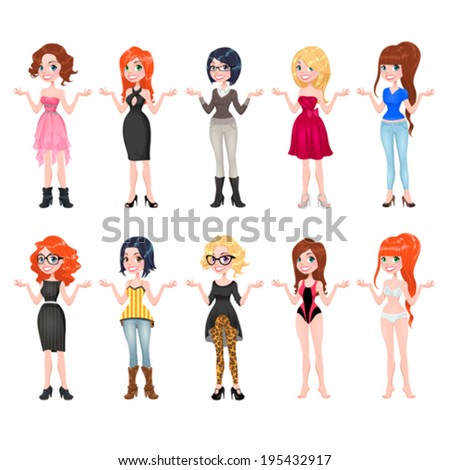 Cartoon Clothes And Shoes Clothes and shoes