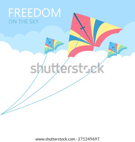 Fly Kite Stock Vectors & Vector Clip Art | Shutterstock