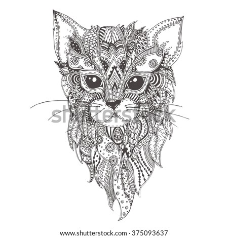 Cat Pattern Coloring Pages Coloring Pages