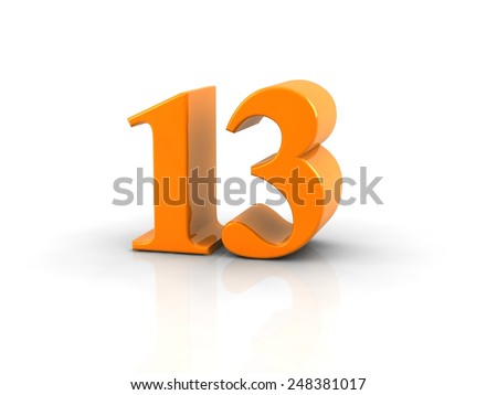 Number 13 Stock Photos, Images, &amp; Pictures | Shutterstock