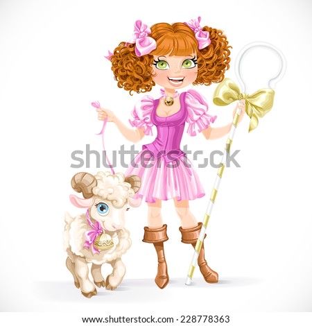 stock-vector-cute-brunette-shepherdess-with-lamb-isolated-on-a-white-background-228778363.jpg