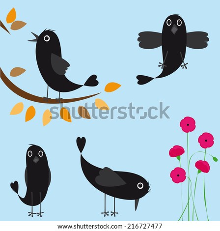 Crow cartoon Stock Photos, Images, & Pictures | Shutterstock
