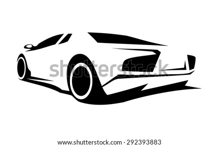 Sports Car Silhouette Stock Photos, Images, & Pictures ...