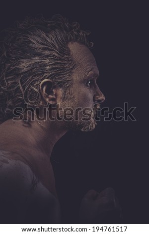 Man covered with dust — Stock Photo © wlangeveld #166563778