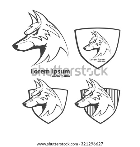 dog for logo, americ