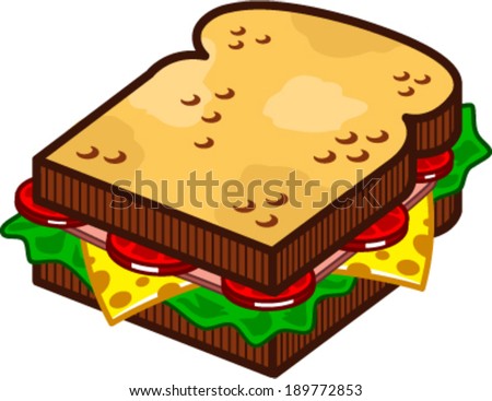 Stock Images similar to ID 63039658  illustration of a sandwich