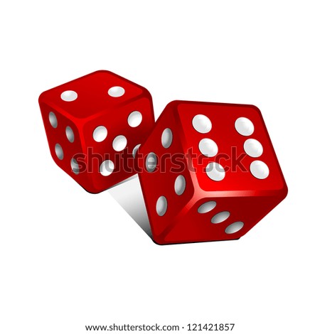 Gambling dice vector