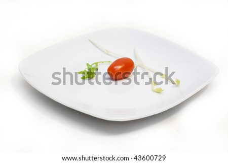 strict diet - loose weight by hunger - stock photo
