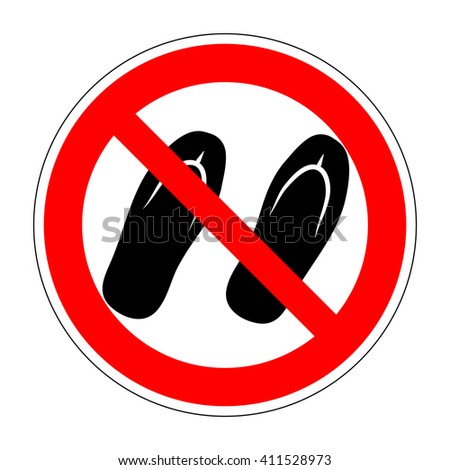 slipper sign no shoes stock vectors vector clip slipper sign no shoes stock vectors vector clip