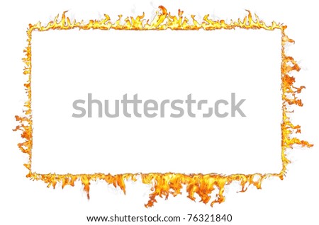 Flame Border Stock Photos, Images, & Pictures 