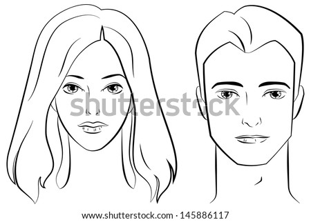 Face outline Stock Photos, Images, & Pictures | Shutterstock