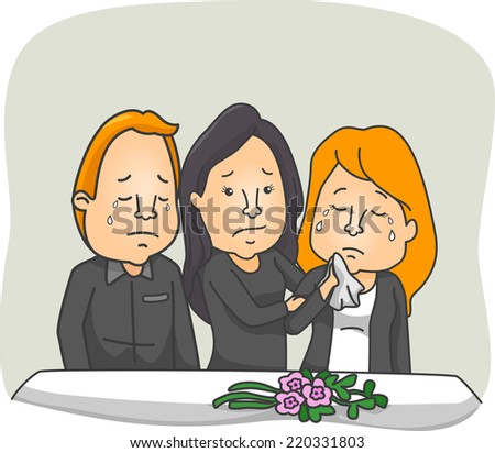 Cartoon Funeral People Stock Photos, Images, & Pictures | Shutterstock