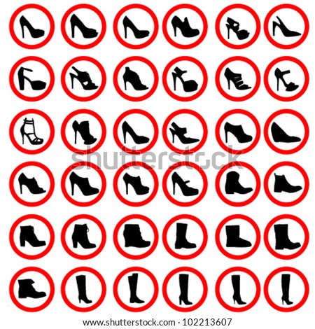 Vector icon shoes. Type , AI