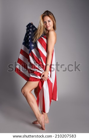 Flag Woman Wrapped Stock Photos Images Pictures Shutterstock