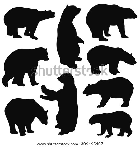 Bear silhouette Stock Photos, Images, & Pictures | Shutterstock