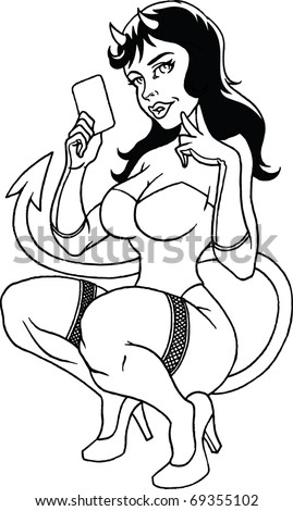 Devil Girl Stock Photos, Images, & Pictures | Shutterstock