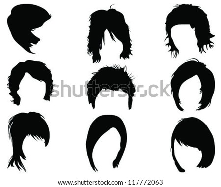 Black Hair Silhouette Woman Stock Photos, Images, & Pictures | Shutterstock